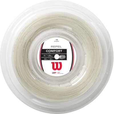Wilson Cordaje Bobine Tennis Repel 17 - Cordage de Tennis - Publicité Wilson Cordaje Bobine Tennis Repel 17 - Cordage de Tennis - Publicité