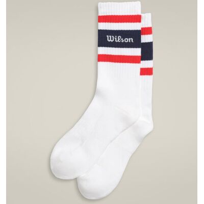 Wilson Crew Stripe Script Sock - Chaussette - Publicité Wilson Crew Stripe Script Sock - Chaussette - Publicité