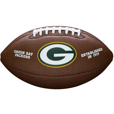 Wilson Green Bay Packers Football Officiel NFL Taille 9 - Publicité Wilson Green Bay Packers Football Officiel NFL Taille 9 - Publicité