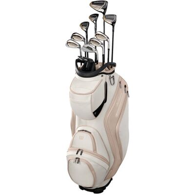 WILSON Women's Aurora Complete Set With Cart Bag - Publicité WILSON Women's Aurora Complete Set With Cart Bag - Publicité