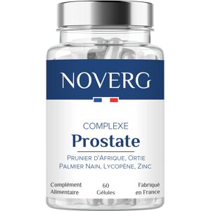 NOVERG Complexe Prostate   Confort Urinaire Homme   Ortie, Palmier Nain et Prunier d’Afrique   Vegan   60 Gélules   30 Jours   Fabriqué en France