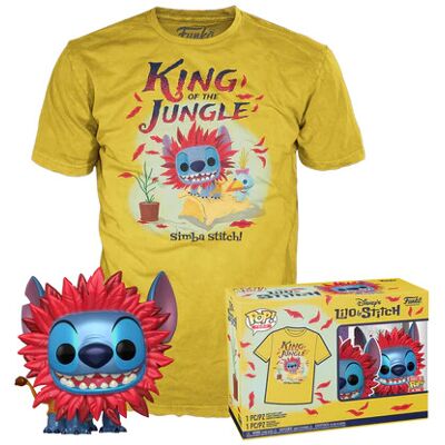 Funko POP! & TEE Simba Stitch - Disney Pop! et T-Shirt - Publicité Funko POP! & TEE Simba Stitch - Disney Pop! et T-Shirt - Publicité