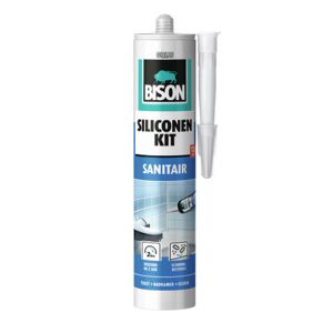 Bison mastic silicone sanitaire tube 300 ml gris