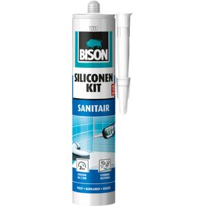 Bison mastic silicone sanitaire tube 300 ml blanc