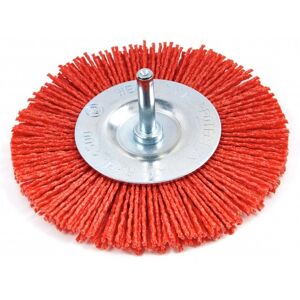 Brosse en nylon HBM 100 mm, brosse de poncage avec enregistrement de 6 mm