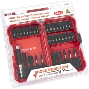 HBM Ensemble de bits de puissance a impact de force professionnelle, 34 pieces