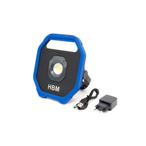 Lampe de chantier COB LED professionnelle HBM avec 2 supports 350 - 1100 Lumen