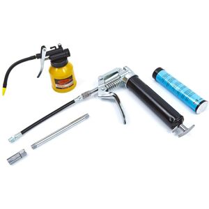 HBM Pistolet à graisse avec bidon d'huile 120cc - Publicité HBM Pistolet à graisse avec bidon d'huile 120cc - Publicité