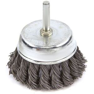 Brosse coupe HBM 75 mm avec fil d'acier ondulé avec enregistrement 6 mm - Publicité Brosse coupe HBM 75 mm avec fil d'acier ondulé avec enregistrement 6 mm - Publicité