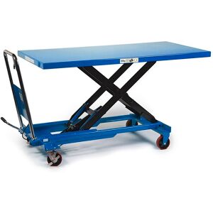 HBM table de travail / table élévatrice mobile grande 500 kg, bleu - Publicité HBM table de travail / table élévatrice mobile grande 500 kg, bleu - Publicité