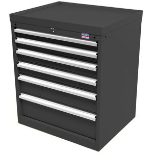 HBM Armoire à outils Profi 6 tiroirs 72 x 58 x 80 cm noir - Publicité HBM Armoire à outils Profi 6 tiroirs 72 x 58 x 80 cm noir - Publicité