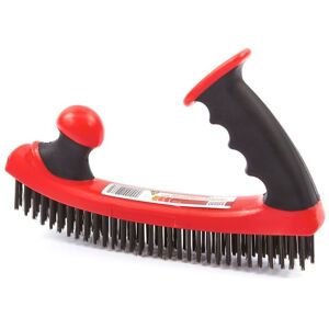 HBM Brosse professionnelle en acier avec 5 rangées et 2 poignées - Publicité HBM Brosse professionnelle en acier avec 5 rangées et 2 poignées - Publicité