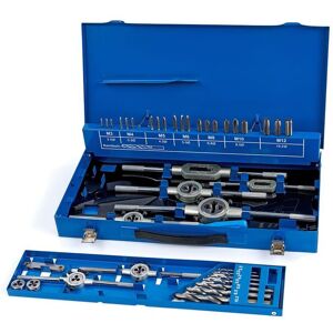 Ensemble de tarauds et filières HBM M3-12 - 44 pièces - Publicité Ensemble de tarauds et filières HBM M3-12 - 44 pièces - Publicité