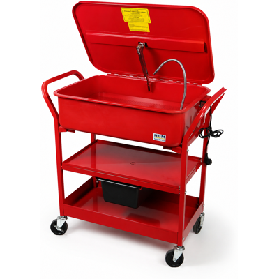 HBM Bac dégraisseur à roulettes de 90 litres avec pompe - Publicité HBM Bac dégraisseur à roulettes de 90 litres avec pompe - Publicité