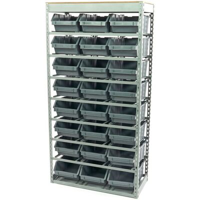 Armoire de rangement, rack de stockage HBM 24 bacs - Publicité Armoire de rangement, rack de stockage HBM 24 bacs - Publicité