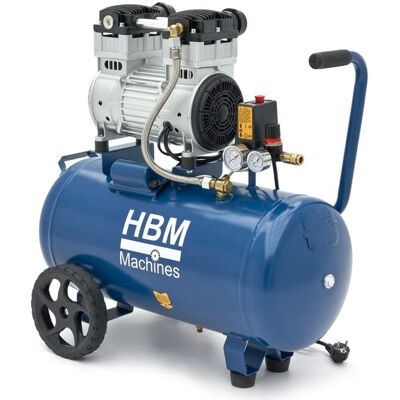 HBM compresseur sans huile silencieux, 50 litres, 8 bar, 2 CV - Publicité HBM compresseur sans huile silencieux, 50 litres, 8 bar, 2 CV - Publicité