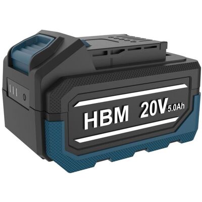 HBM Batterie Li-Ion 20 volts 5,0 Ah Power20 - Publicité HBM Batterie Li-Ion 20 volts 5,0 Ah Power20 - Publicité