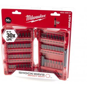 Milwaukee Accessories Ensemble d'embouts Impact Duty Shockwave 56 pieces