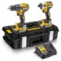 Ensemble combiné DeWalt DCK266P2 18V Li-Ion marteau perforateur/visseuse sans fil (DCD796) et visseuse à chocs (DCF887) (2x batterie 5.0Ah) dans une valise – DCK266P2-QW