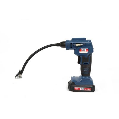 Compresseur d'air portatif HBM 18 V avec accessoires - Publicité Compresseur d'air portatif HBM 18 V avec accessoires - Publicité