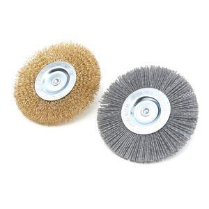 Jeu de brosses de rechange pour la brosse a mauvaises herbes electrique HBM, brosse a joints comprenant 2 roues de brosse