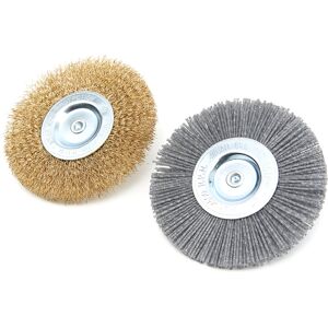 HBM Jeu de brosses de rechange pour la brosse à mauvaises herbes électrique HBM, brosse à joints comprenant 2 roues de brosse