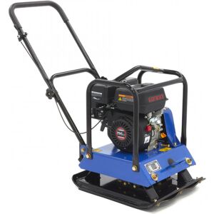 HBM Professional 6,5 HP plaque vibrante avec jeu de roues et plaque de protection de la chaussée 15000N