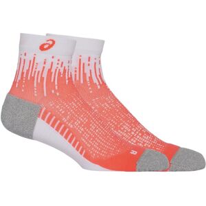 Chaussettes Asics Performance Run Quarter Rouge Blanc, Taille M - Publicité