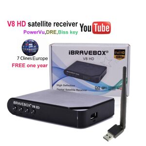iBRAVEBOX V8 HD 1080P DVB-S2 Numérique Gratuit Satellite Web TV Récepteur PVR USB WIFI - Publicité