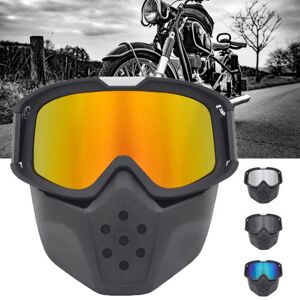 Car Accessories Lunettes de casque de moto Vintage, masque de Protection coupe-vent pour Motocross - Publicité