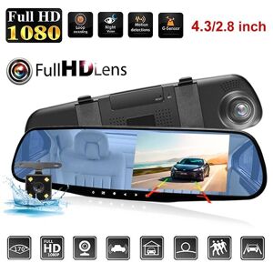 RC BABY FHD 1080P Car DVR 2.8/4.3inch Wide Angle Night Vision Dash Cam Car Driving Recorder - Publicité