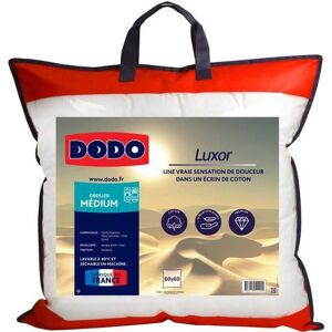 DODO Oreiller LUXOR 60x60 cm - 100% Coton - Effet Duvet - Publicité