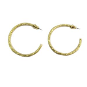 Les Trésors De Lily [Q5642] - Boucles artisanales 'Cléopatra' doré  - 40 mm 3 mm