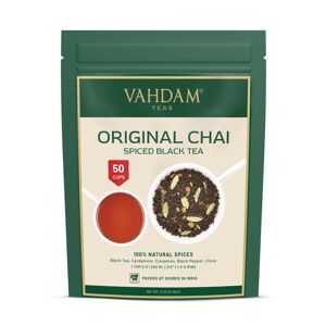 Thé noir Masala (100g), Thé noir épicé chai original, VAHDAM - Publicité