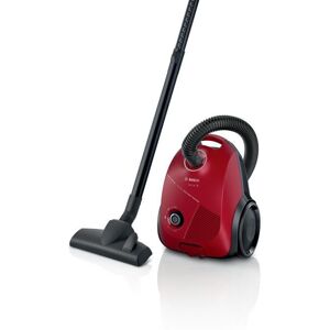 Aspirateur traîneau BOSCH BGBS2RD1 - 600 watts - 8M - 80 Db - sac 3,5L - Rouge - Publicité