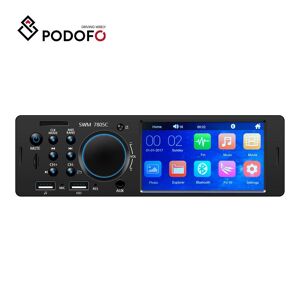 Podofo Autoradio Autoradio 4,1 pouces écran tactile 1 Din Voiture LECTEUR MP5 Auto Stéréo Bluetooth FM AUX USB TF - Publicité