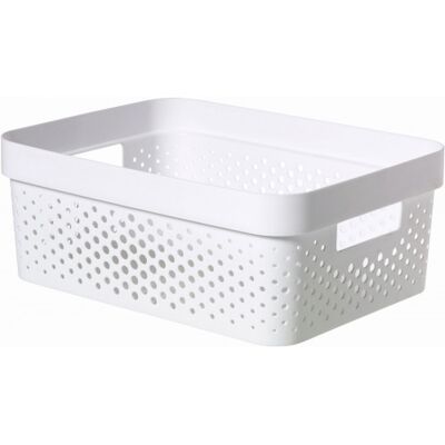 Curver INFINITY 11L Bac de rangement 36 x 27 x 14 cm, blanc 04750-040 - Publicité Curver INFINITY 11L Bac de rangement 36 x 27 x 14 cm, blanc 04750-040 - Publicité