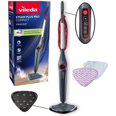 VILEDA STEAM PLUS PRO Balai vapeur 180839 - Publicité VILEDA STEAM PLUS PRO Balai vapeur 180839 - Publicité