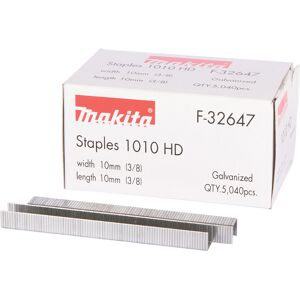 Makita F-32647 Agrafes pour agrafeuses a batterie 10x10mm, 5.040 Qté