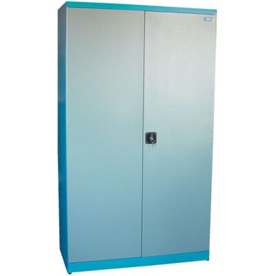 Armoire d'atelier GÜDE - En acier verrouillable avec étagères réglables - 110x58x193 cm - Publicité Armoire d'atelier GÜDE - En acier verrouillable avec étagères réglables - 110x58x193 cm - Publicité
