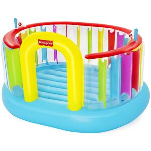 BESTWAY Fisher-Price Bouncetopia Trampoline avec pompe intégrée, 226 x 178 x 132 cm 93561