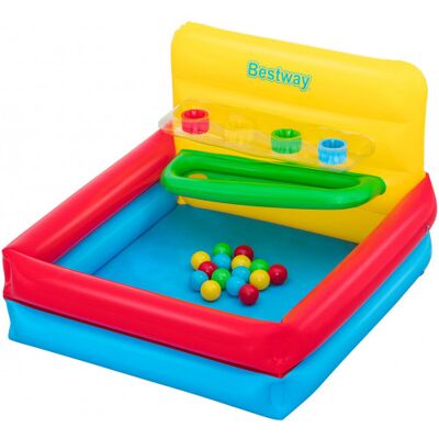 BESTWAY Sort 'n Play Piscine a balles gonflable avec 15 balles 104 x 94 x 61 cm 52546 - Publicité BESTWAY Sort 'n Play Piscine a balles gonflable avec 15 balles 104 x 94 x 61 cm 52546 - Publicité