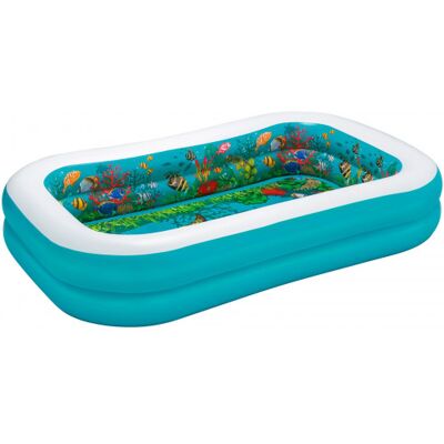 BESTWAY Family Pool Piscine gonflable 3D, 262 x 175 x 51 cm 54177 - Publicité BESTWAY Family Pool Piscine gonflable 3D, 262 x 175 x 51 cm 54177 - Publicité
