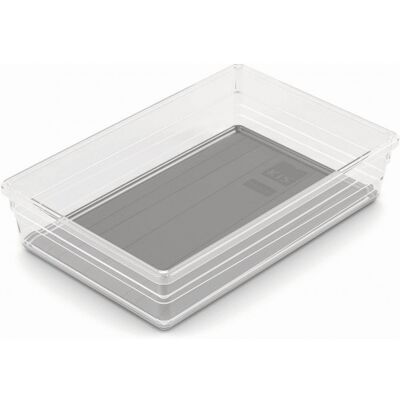 KIS SISTEMO 7 Organizer pour tiroir 22,5 x 15,5 x 5 cm transparent/gris 10016-A94 - Publicité KIS SISTEMO 7 Organizer pour tiroir 22,5 x 15,5 x 5 cm transparent/gris 10016-A94 - Publicité