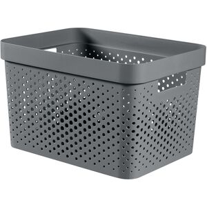 Curver INFINITY 17L Bac de rangement 36 x 27 x 22 cm, gris foncé 04740-G43