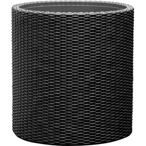 KETER MEDIUM CYLINDER Pot, 36 x 36 x 37,3 cm, rotin, anthracite 17197835