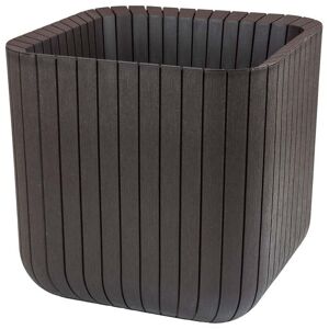 KETER CUBE PLANTER M Pot, 39,5 x 39,5 x 39,5 cm, marron 17201220