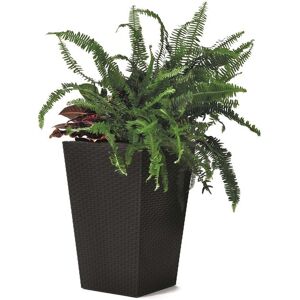 KETER RATTAN PLANTER M 55,4L Pot moyen, 38,5 x 57 cm, anthracite 17192301