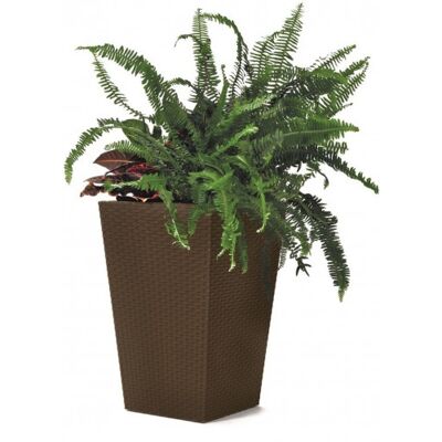 KETER RATTAN PLANTER M 55,4L Pot moyen, 38,5 x 57 cm, marron 17192301 - Publicité KETER RATTAN PLANTER M 55,4L Pot moyen, 38,5 x 57 cm, marron 17192301 - Publicité