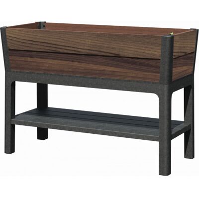 KETER DECO ELEVATED GARDEN BED Bac a fleurs, 113 x 47,5 x 79,8 cm, walnut 17213340 - Publicité KETER DECO ELEVATED GARDEN BED Bac a fleurs, 113 x 47,5 x 79,8 cm, walnut 17213340 - Publicité